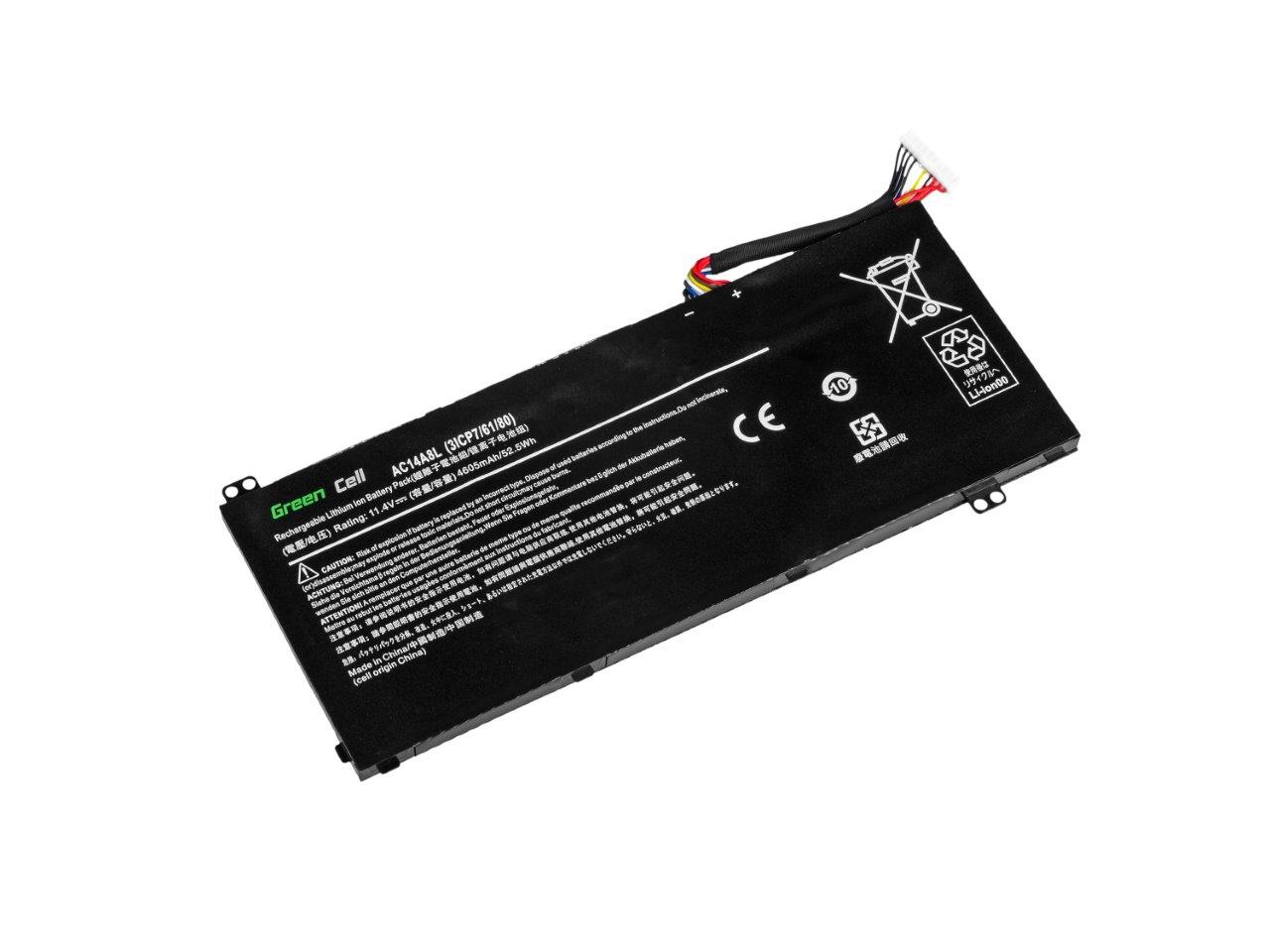 Laptop batteri till Acer Aspire Nitro V15 VN7-572G VN7-591G VN7-592G / 11,4V 4605mAh