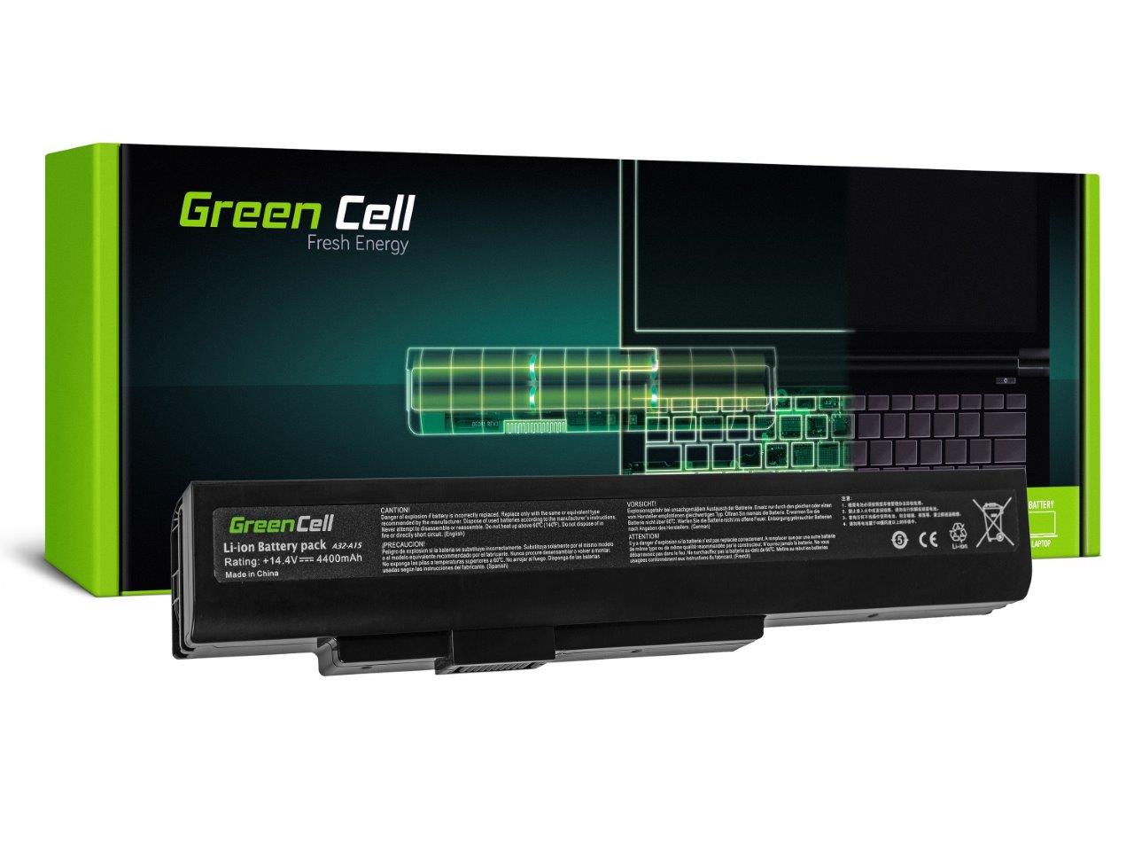 Laptop batteri MSI A6400 MS-16Y1 / 14,4V 4400mAh - Kj