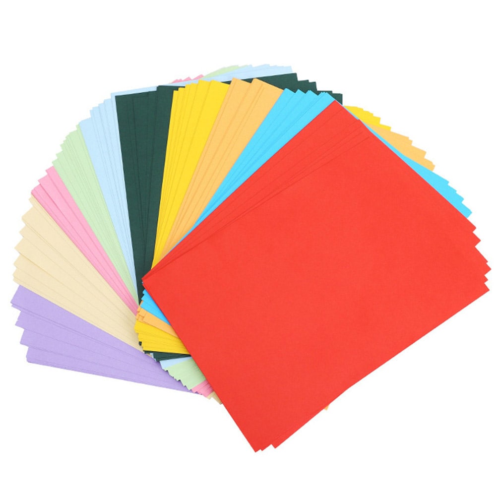 100 A4  Papir - forskjellige farger