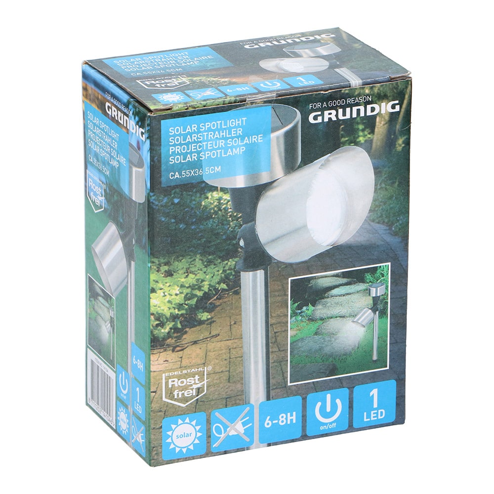 Grundig LED Solcellespotlight