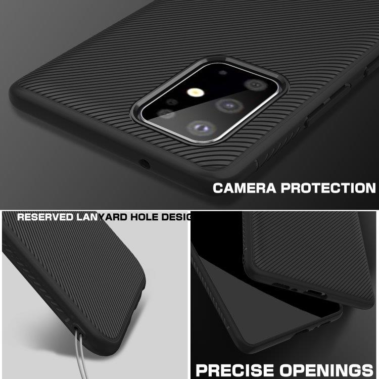 Mykt TPU Deksel i sort for Samsung Galaxy S20+