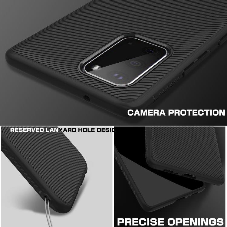 Mykt TPU Deksel i sort for Samsung Galaxy S20+ Lite