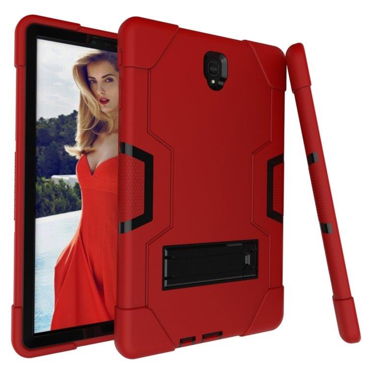Holdbart deksel med holder for Samsung Galaxy Tab S4 10.5 - Rødt