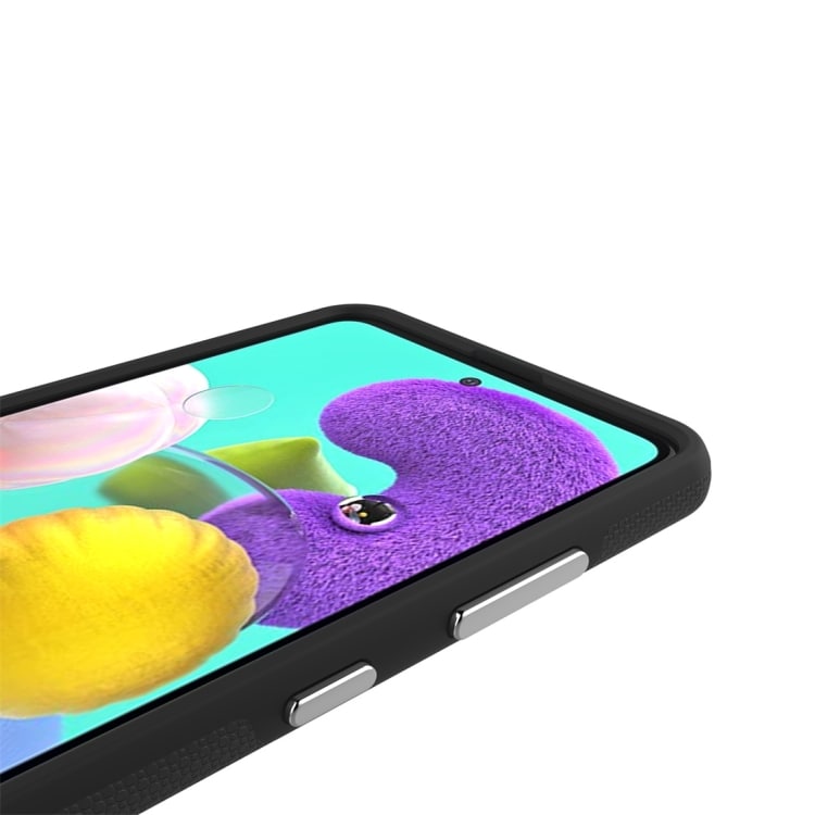 Anti-slip TPU deksel til Samsung Galaxy A71, svart