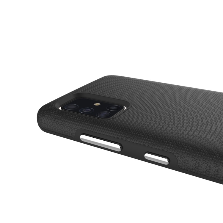 Anti-slip TPU deksel til Samsung Galaxy A71, svart