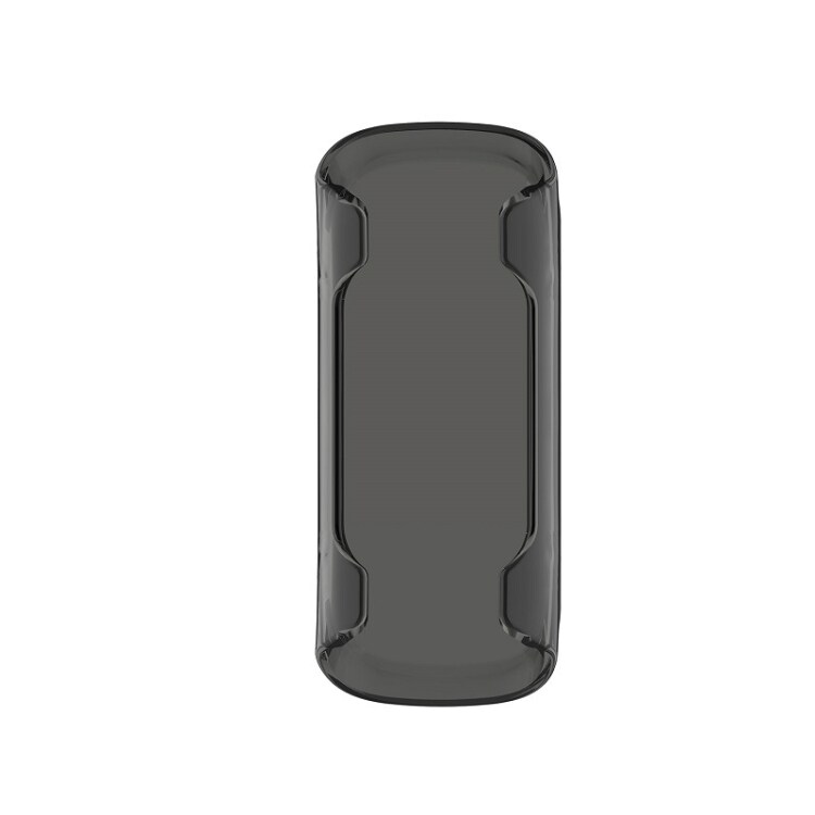 Transparent TPU deksel til Samsung Galaxy Fit-e R375, svart