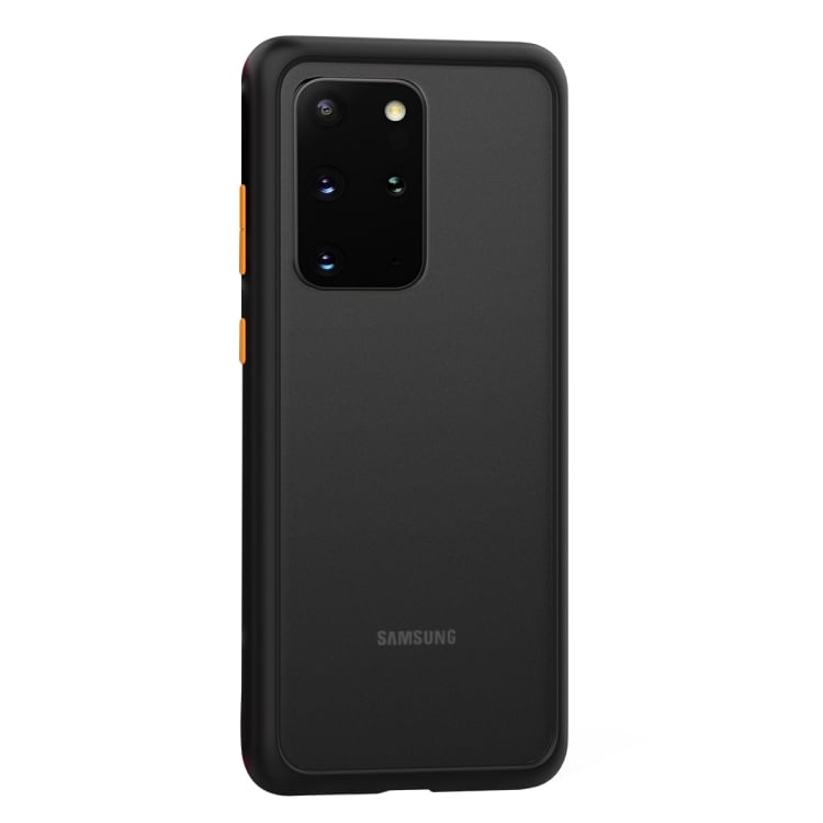 Shockproof TPU deksel til Samsung Galaxy S20, svart + gul