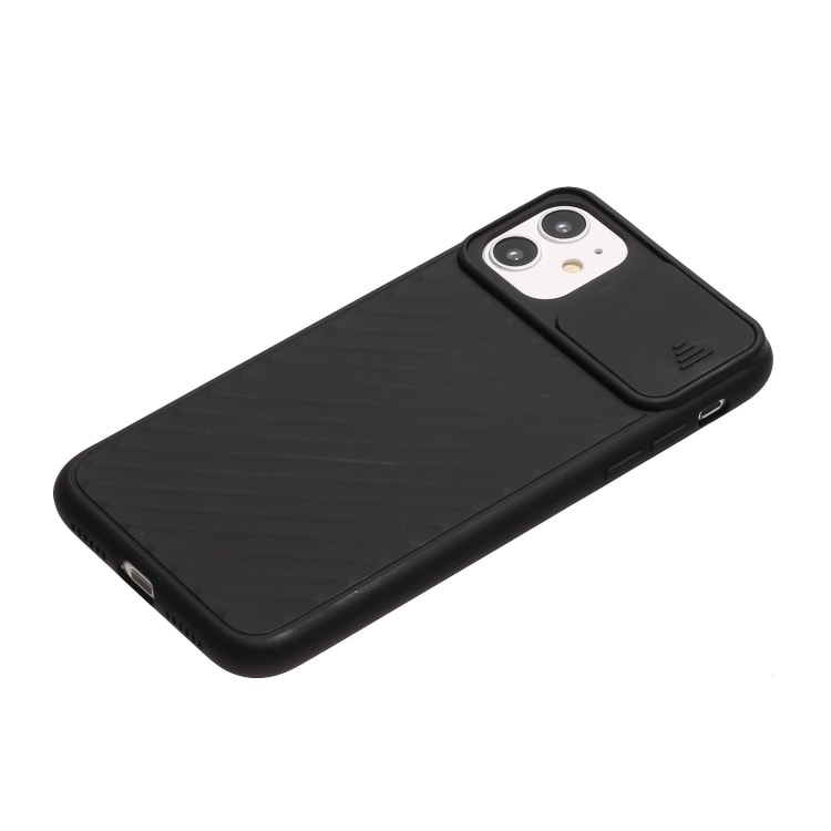 Anti-slip TPU deksel med kamerabeskyttelse til iPhone 11 Pro Max, svart