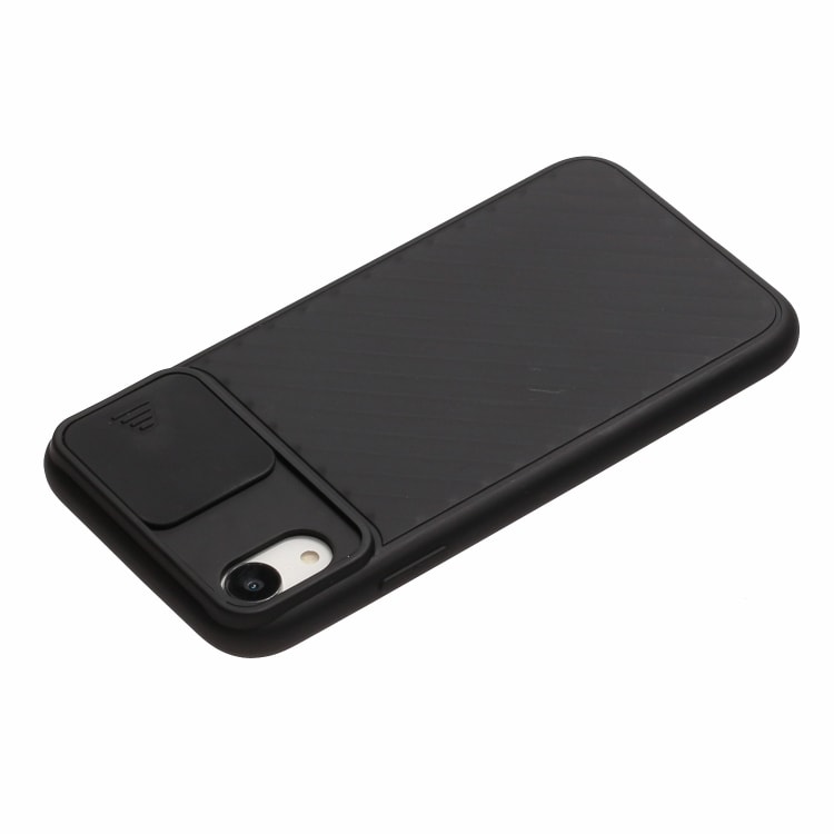 Anti-slip TPU deksel med kamerabeskyttelse til iPhone X & XS, svart