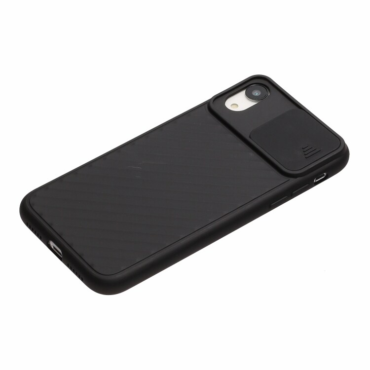 Anti-slip TPU deksel med kamerabeskyttelse til iPhone XS Max, svart