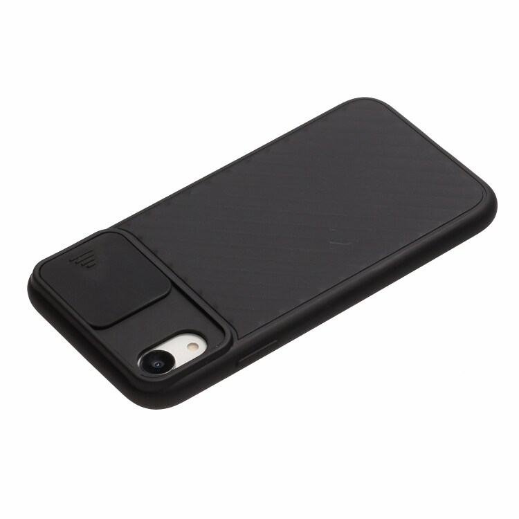 Anti-slip TPU deksel med kamerabeskyttelse til iPhone XS Max, svart