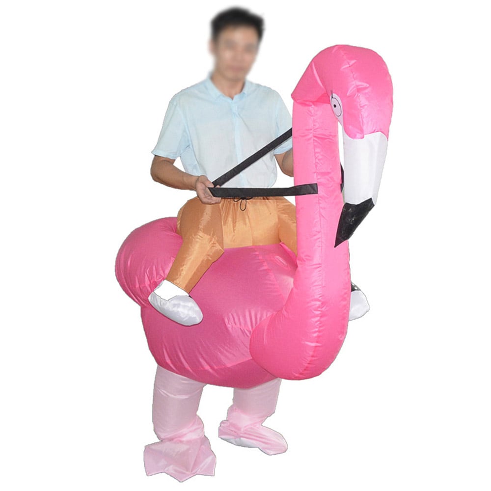 Oppblåsbar Flamingo Maskeradedrakt