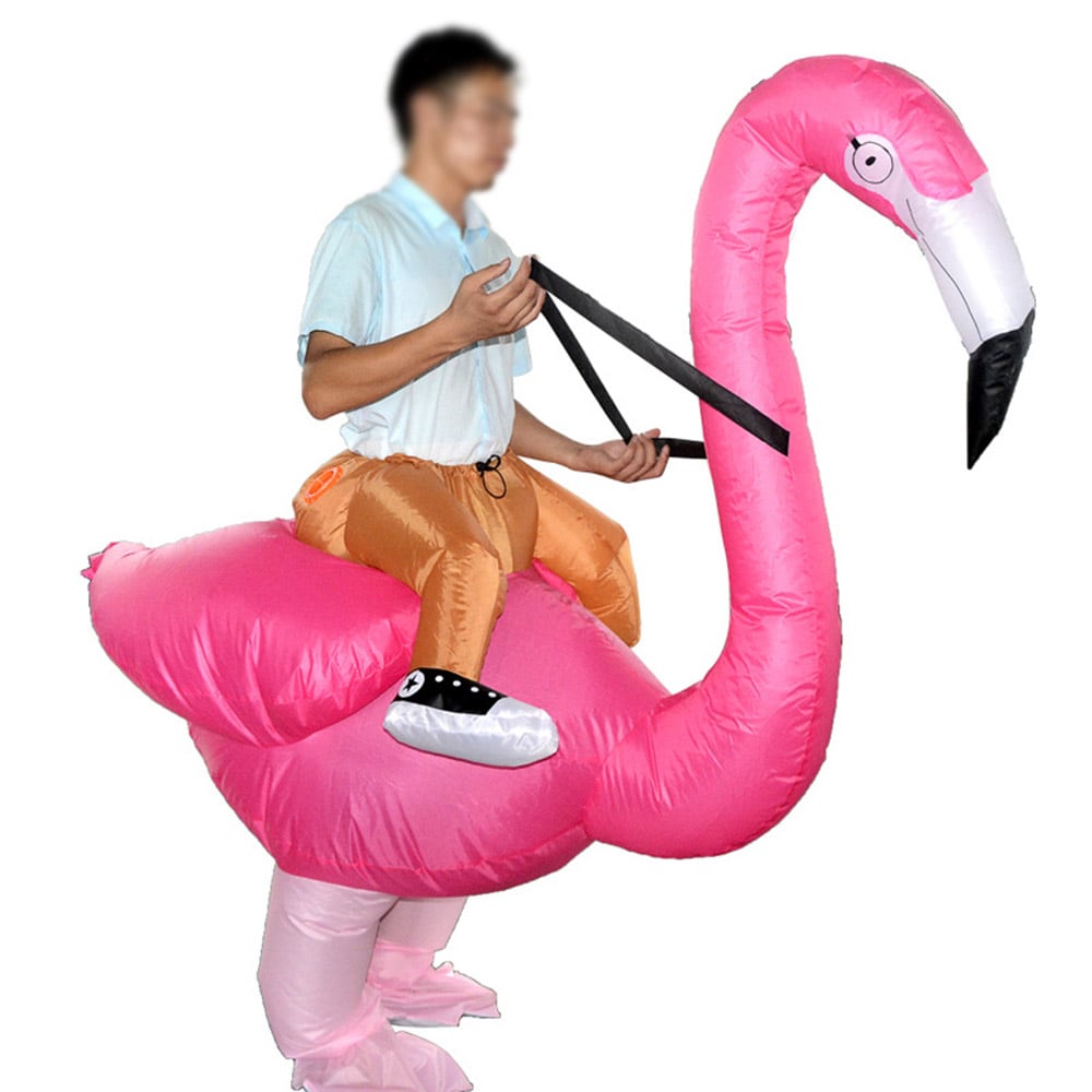 Oppblåsbar Flamingo Maskeradedrakt