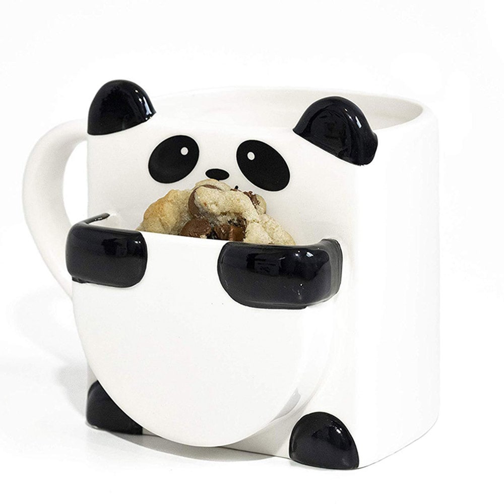 Kaffekopp Panda med kakelomme