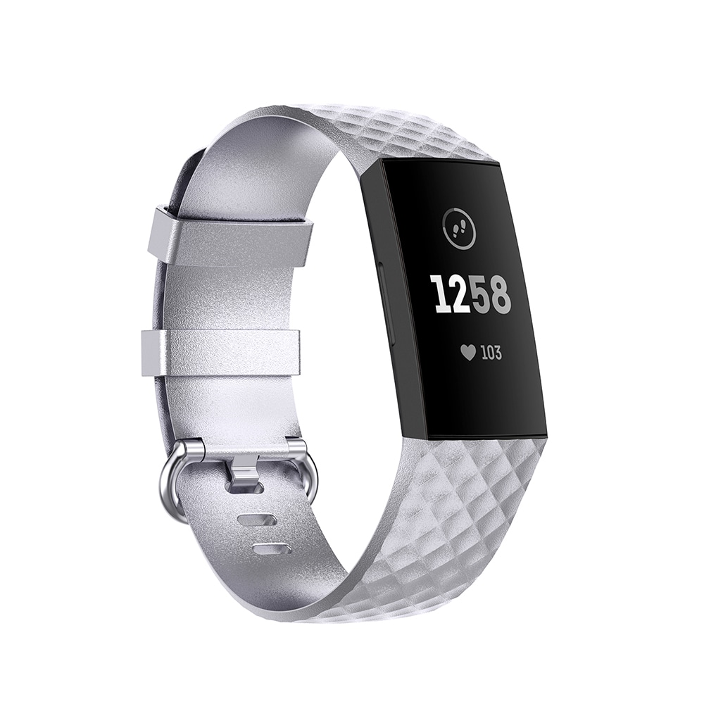 Armbånd Fitbit Charge4 / Charge3 L Sølv