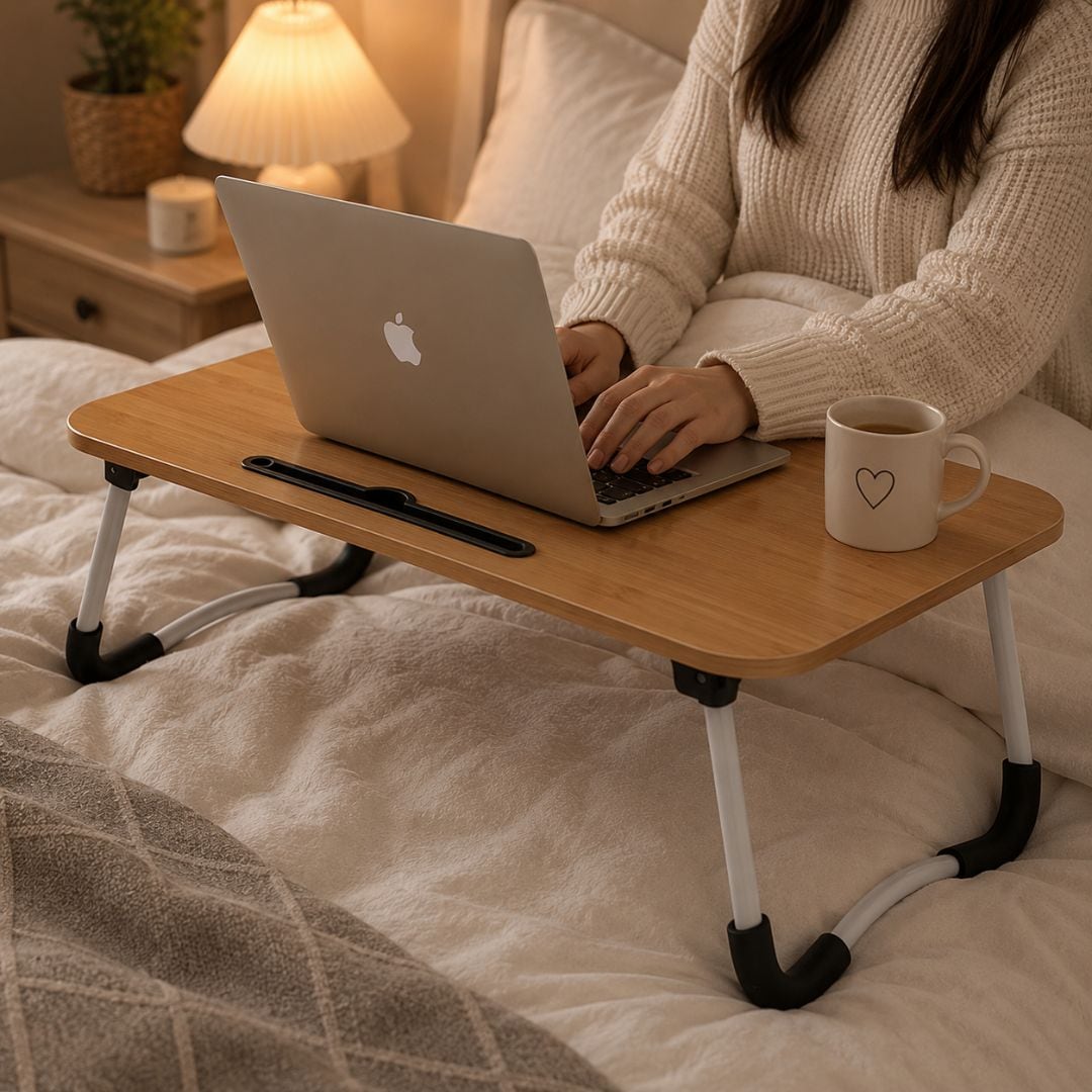 Justerbart laptopbord til sengen og sofaen - Pemtura