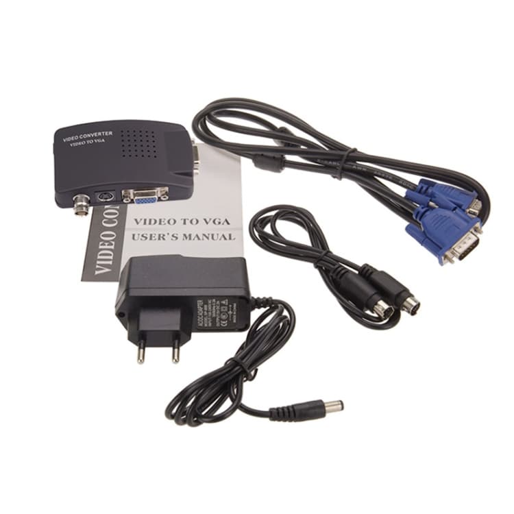 Adapter BNC / S-Video til VGA Video Konverterer