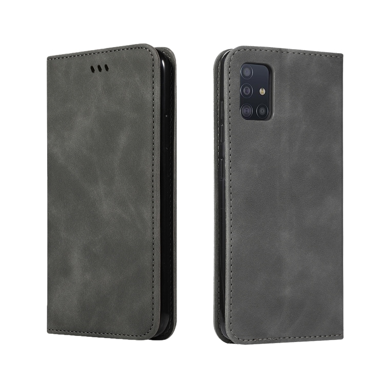 Lommebokdeksel med stativ Samsung Galaxy A71 - Mørkegrå