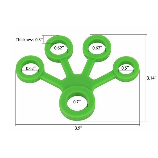 Fingertrener i silikon 3-pk