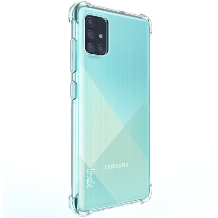 TPU Beskyttelsedeksel med skjembeskyttelse Samsung Galaxy A71 - Gjennomsiktig