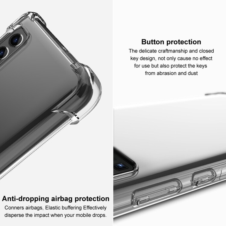 TPU Beskyttelsedeksel med skjembeskyttelse Samsung Galaxy A71 - Gjennomsiktig