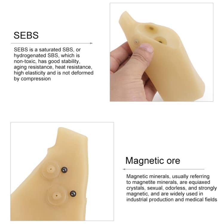 Håndleddbeskyttelse i silikon med magneter