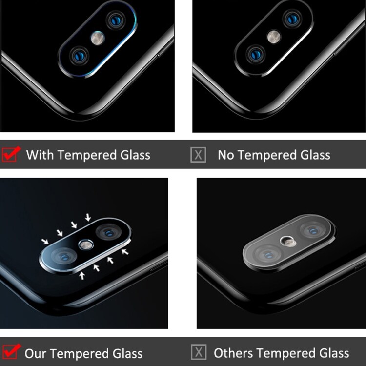 Linsebeskyttels 2.5D 9H herdet glass Bak Kamera Samsung Galaxy S10 E