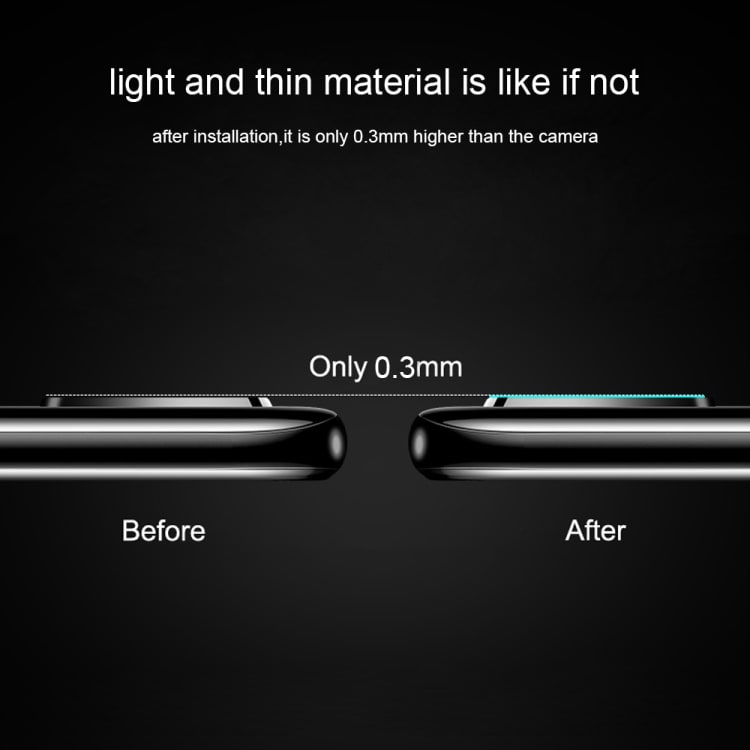 Linsebeskyttels 2.5D 9H herdet glass Bak Kamera Samsung Galaxy S20
