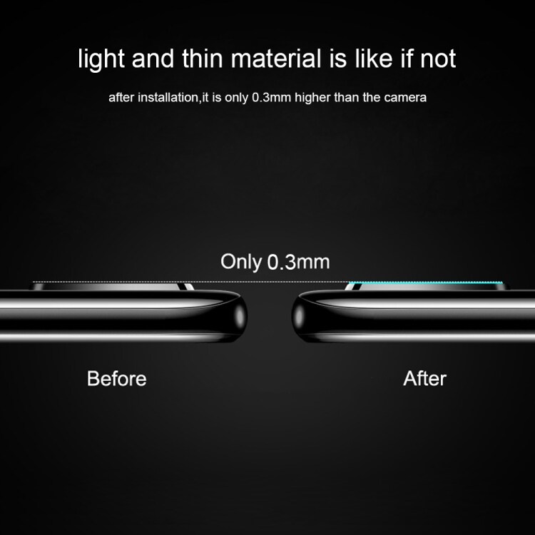 Linsebeskyttels 2.5D 9H herdet glass Bak Kamera Huawei P40