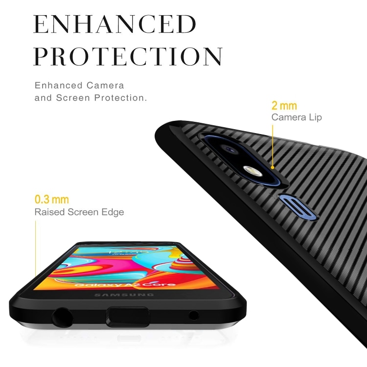 Beskyttelsedeksel Samsung Galaxy A2 Core - Svart