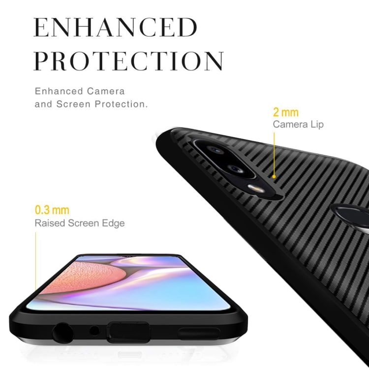 Beskyttelsedeksel Samsung Galaxy A20 - Svart