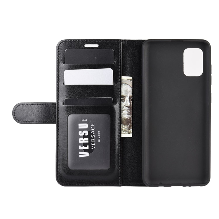 Lommebokdeksel med stativ Samsung Galaxy A31 - Svart