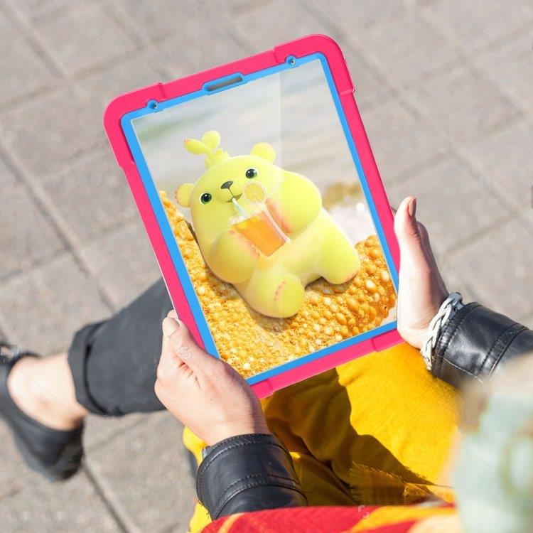 Slagresistent barnedeksel med stativ og håndtak iPad Pro 11 (2020), Rosa+Blå