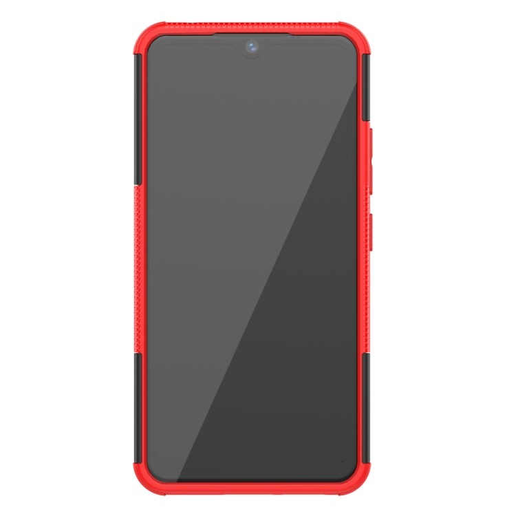 Beskyttelsedeksel med stativ Samsung Galaxy A70e - Rød/Svart