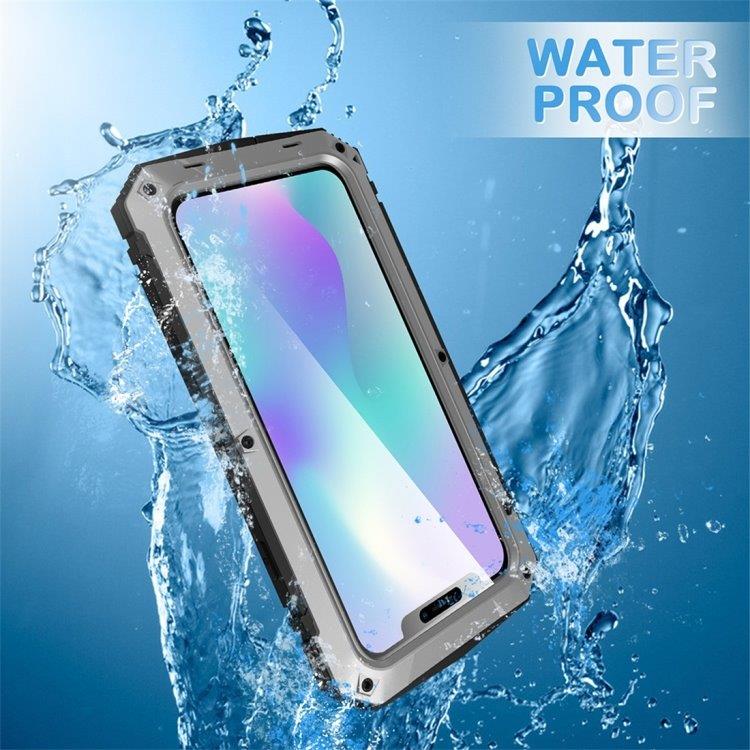 Beskyttelsedeksel med stativ Metall+Silikon iPhone 11 Pro, Sølv