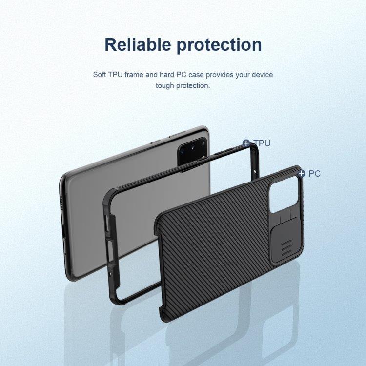 NILLKIN Deksel med kamerabeskyttelse Samsung Galaxy S20+, Svart