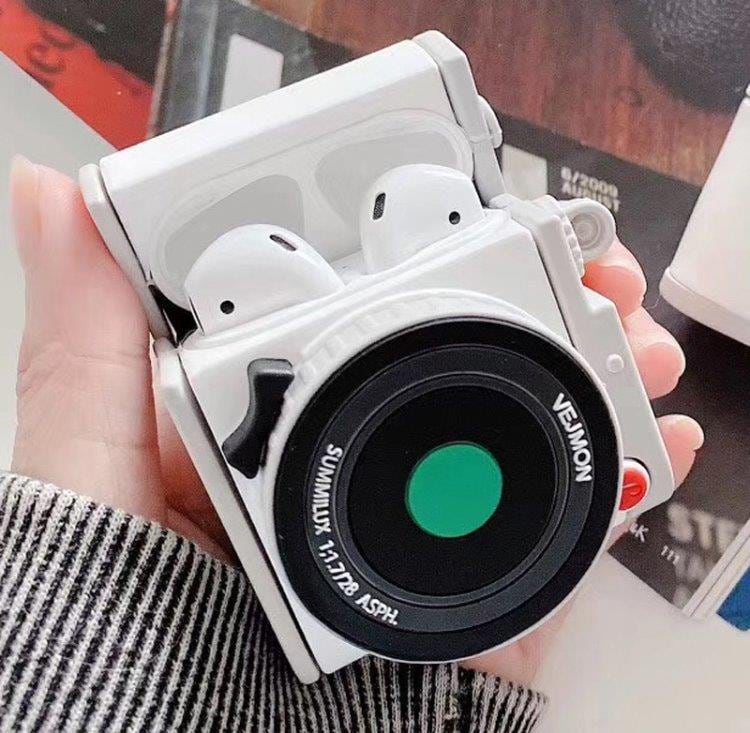 Polaroiddeksel til Apple AirPods 1/2 - Hvit
