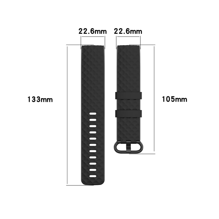 Silikonarmbånd Fitbit Charge 4 / Charge 3 / Charge 3 SE 22mm - Blågrønn