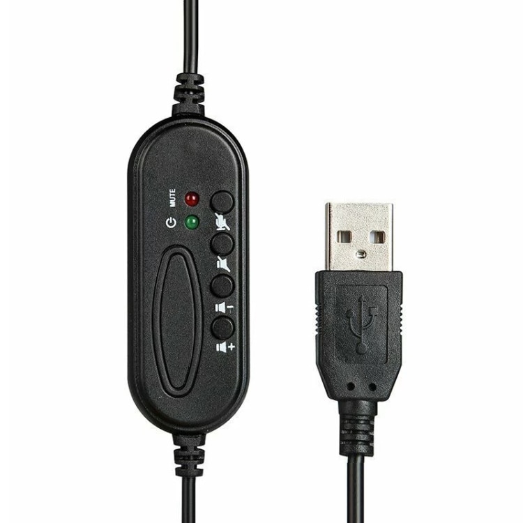 Headset med mikrofon for VOIP Samtaler - USB