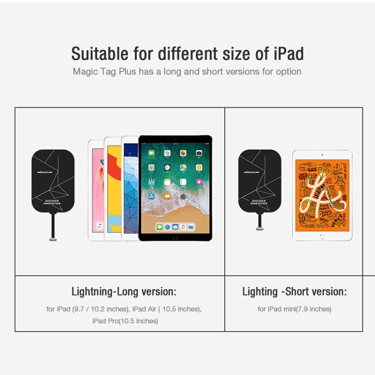 NILLKIN QI Ladeplate til iPad 9.7 / 10.2 " / iPad Air 10.5