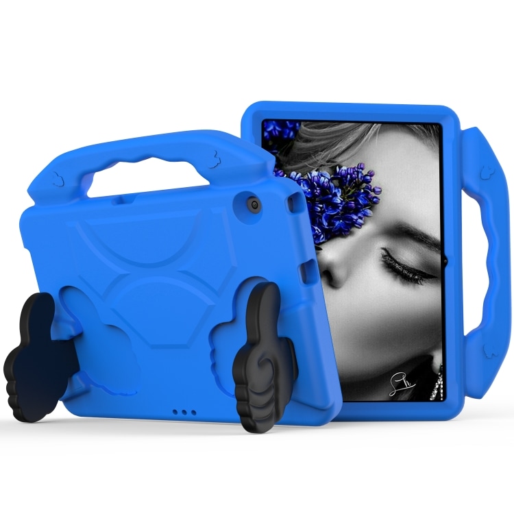 Slagresistent barnedeksel med stativ & håndtak Huawei MediaPad T5 10.1", Blå