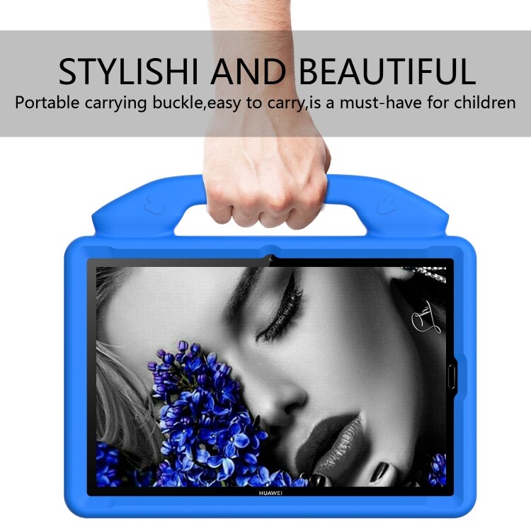 Slagresistent barnedeksel med stativ & håndtak Huawei MediaPad M6 10.8", Blå