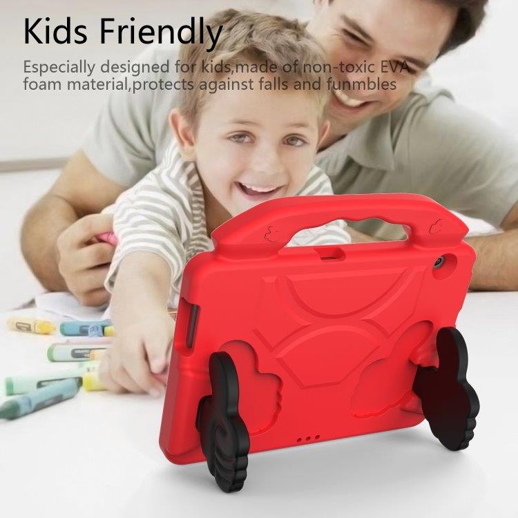 Slagresistent barnedeksel med stativ & håndtak Huawei MediaPad T5 10.1", Rød