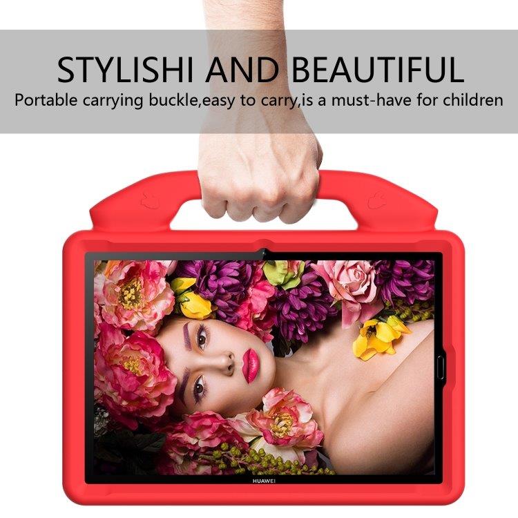 Slagresistent barnedeksel med stativ & håndtak Huawei MediaPad M6 10.8", Rød