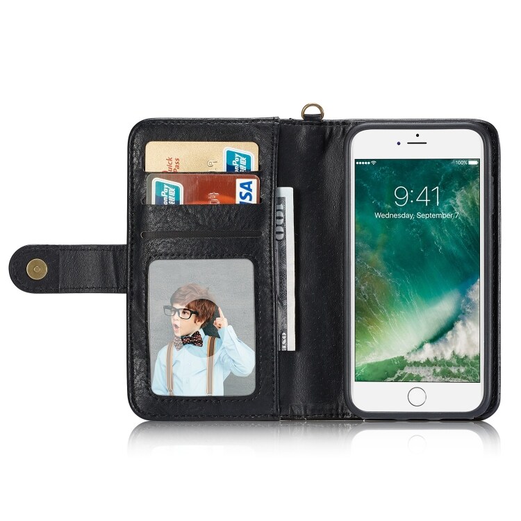 Lommebokdeksel med spenne iPhone 6 / 6s, Svart