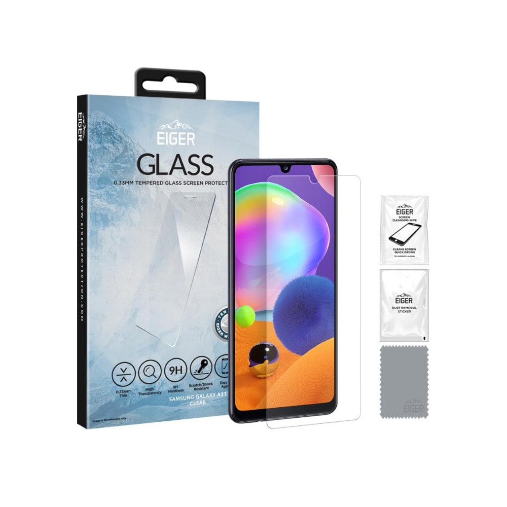 Eiger Glas Skjermbeskyttelse Samsung Galaxy A31 Klar