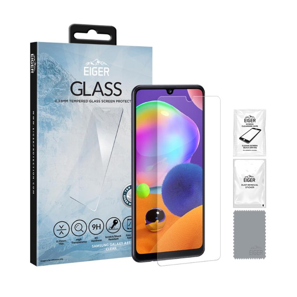 Eiger Glas Skjermbeskyttelse Samsung Galaxy A31 Klar