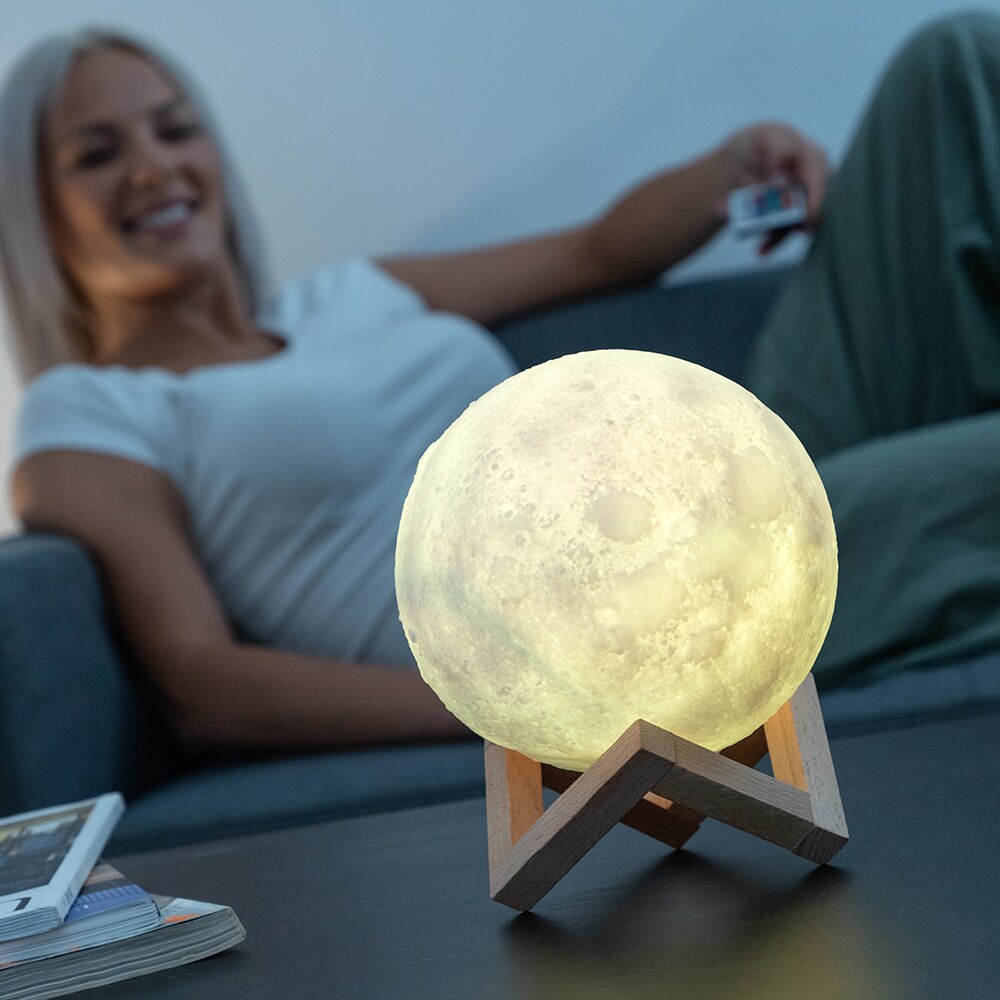 InnovaGoods LED Månelampe med fjernkontroll