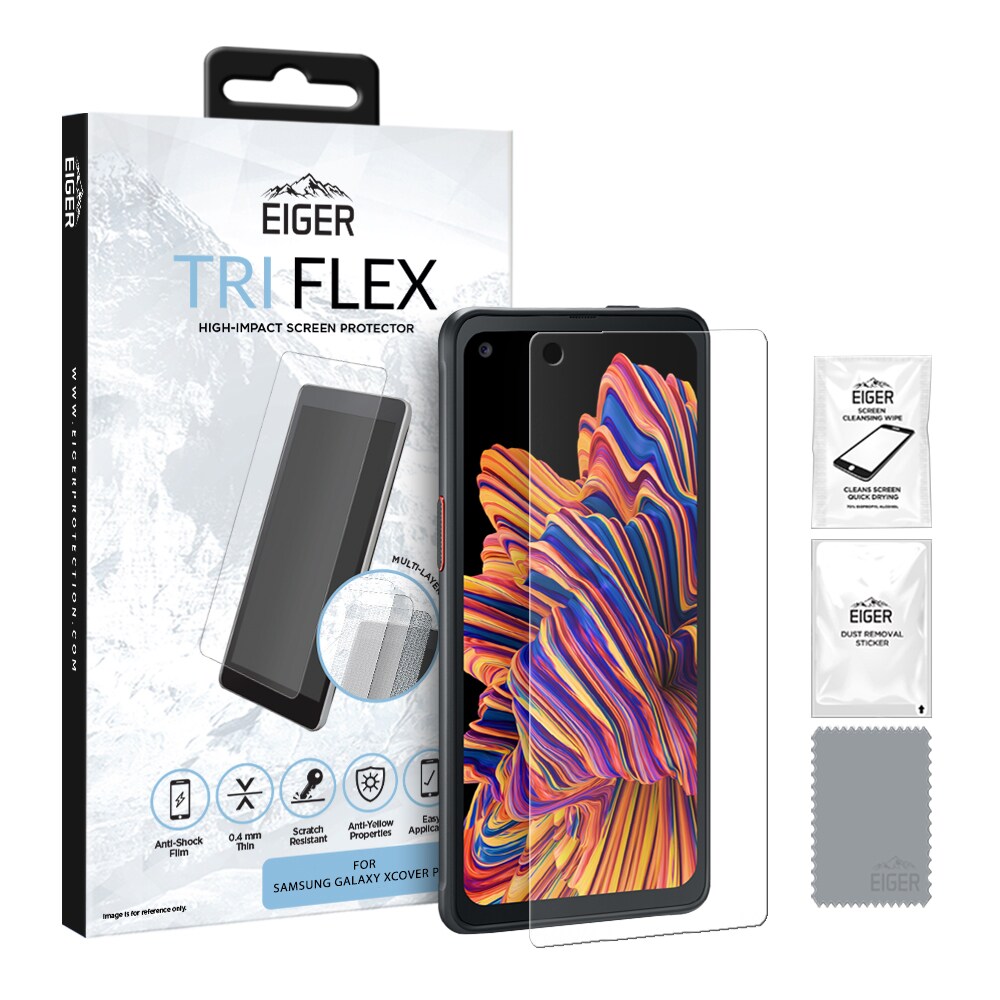 Eiger Tri Flex Skjermbeskyttelse Samsung Galaxy Xcover Pro 1-pk