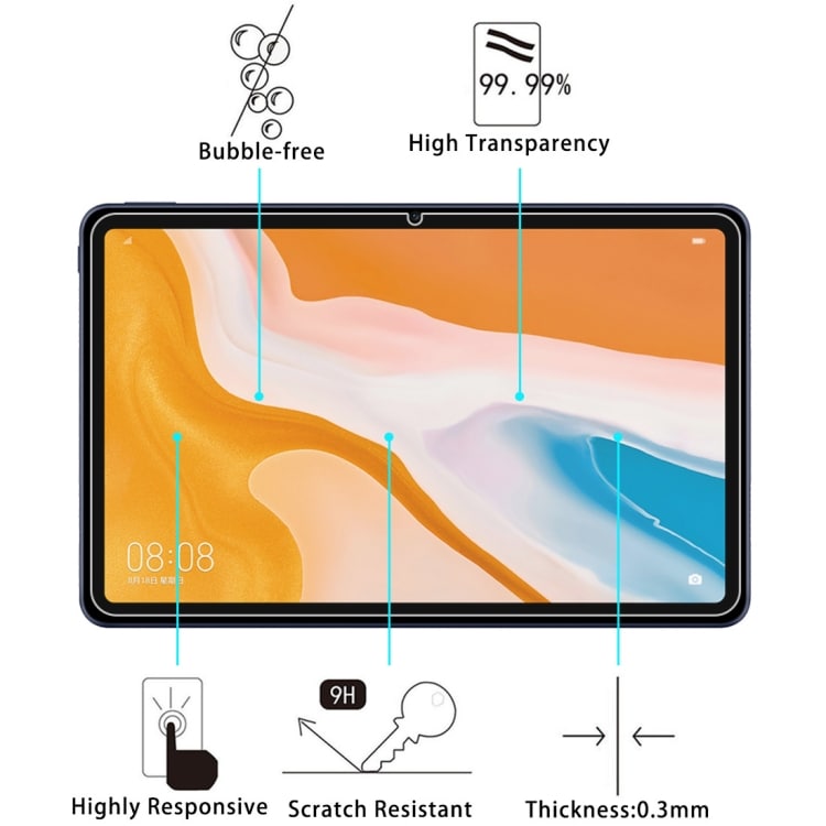 Temperert beskyttelseglass til Huawei Tablet C5 10.4 2-pk